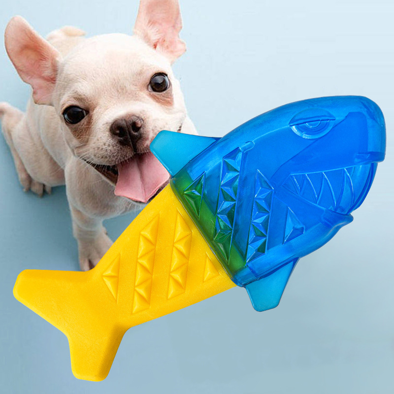 Teeth Cleaning Dog Chew Bone - 여름철 시원한 강아지 씹는 장난감, 냉동