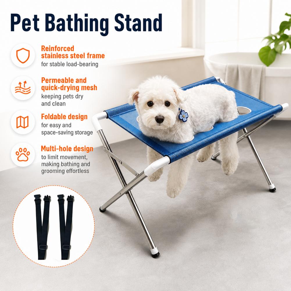 Pet Grooming - 애완동물 그루밍 해먹 스탠드 접이식 고양이