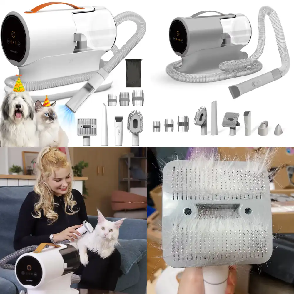 Pet Grooming - AIRROBO USA 반려동물 미용 진공청소기 (강아지와