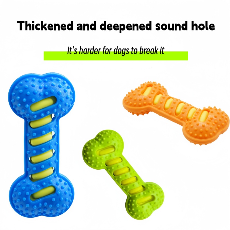Teeth Cleaning Dog Chew Bone - 고무 뼈 모양 강아지 어금니 스틱