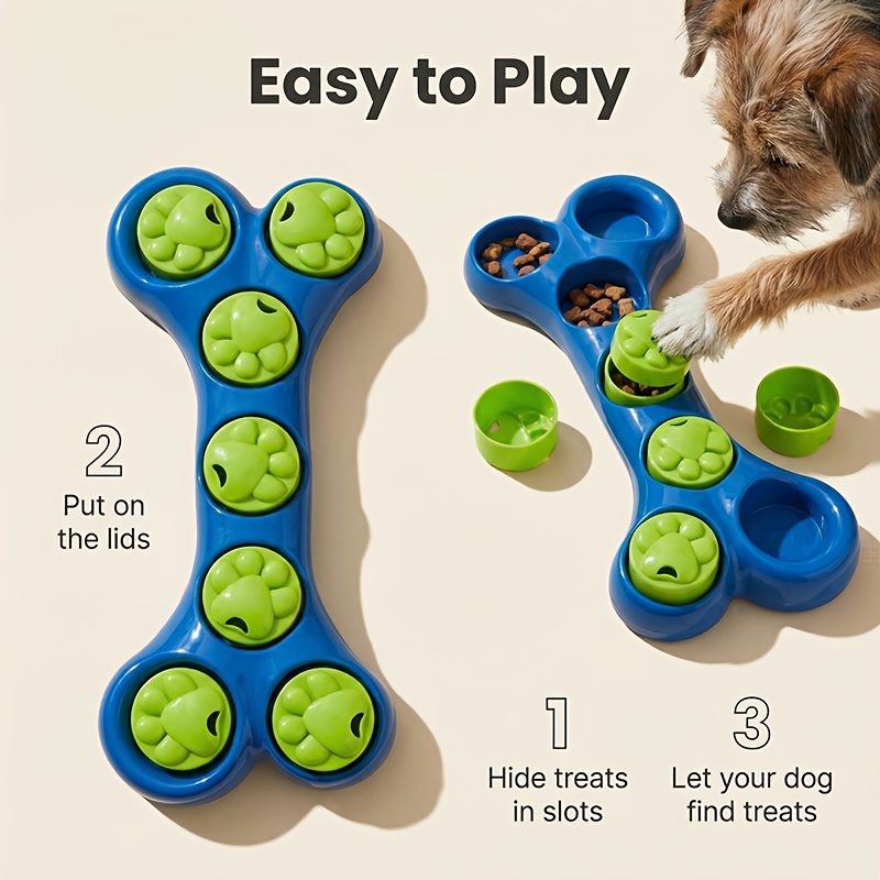 Dog Puzzle Feeder Toy - 강아지 분리불안 완화 장난감, 간식 배출