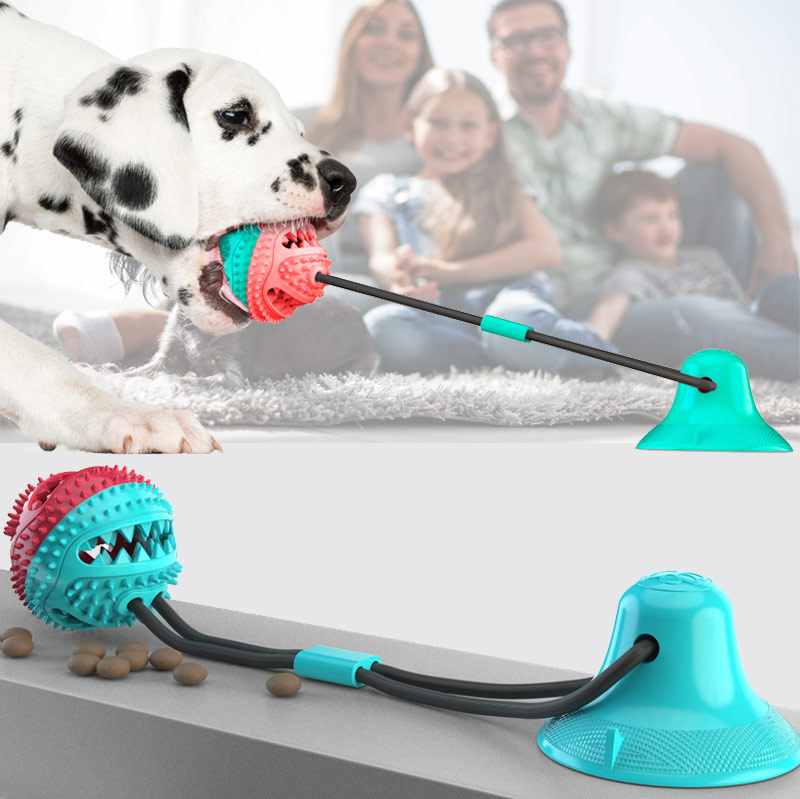 Rubber Treat Dispensing Dog Toy - 공격적인 씹는 습관을 가진 강아지를 위한