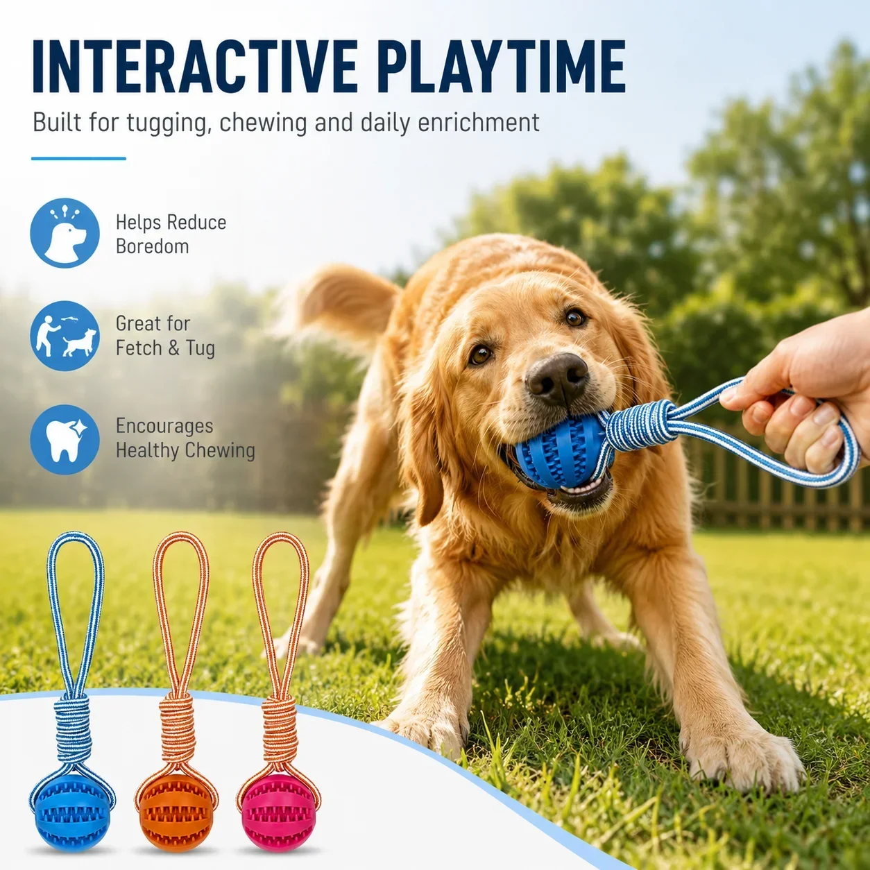 Rubber Treat Dispensing Dog Toy - 누수 방지 고무 강아지 공 장난감,