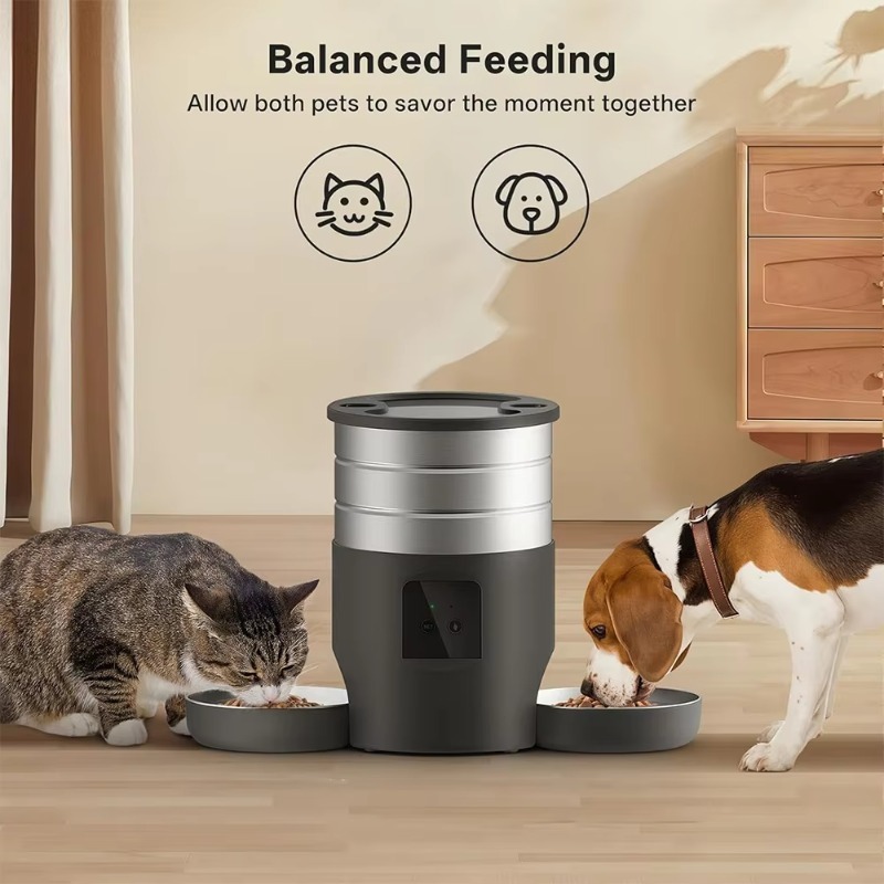 Pet Feeders - 4.5L 자동 스마트 펫 급식기, 시간