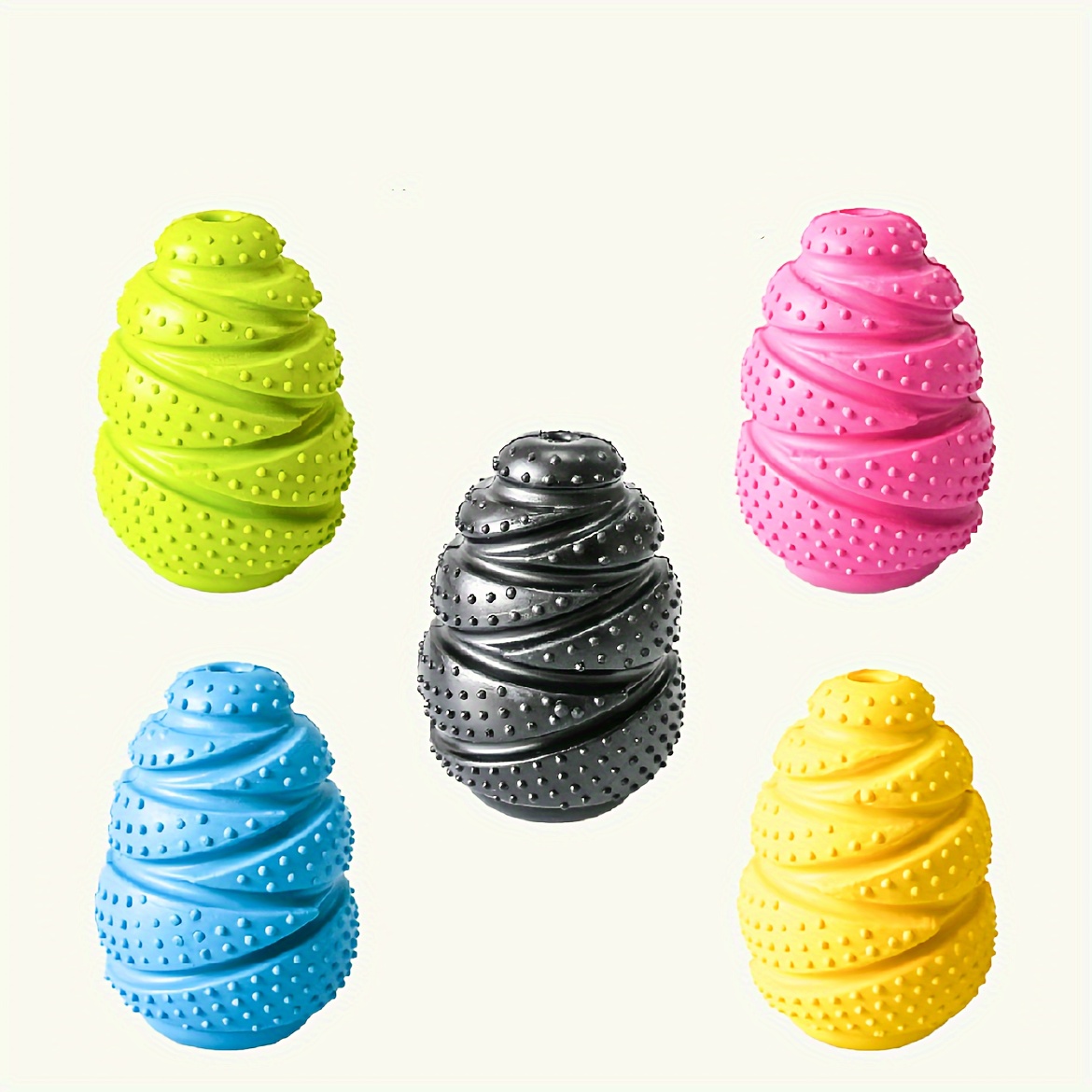 Rubber Treat Dispensing Dog Toy - 정신 자극 및 치과 건강을 위한