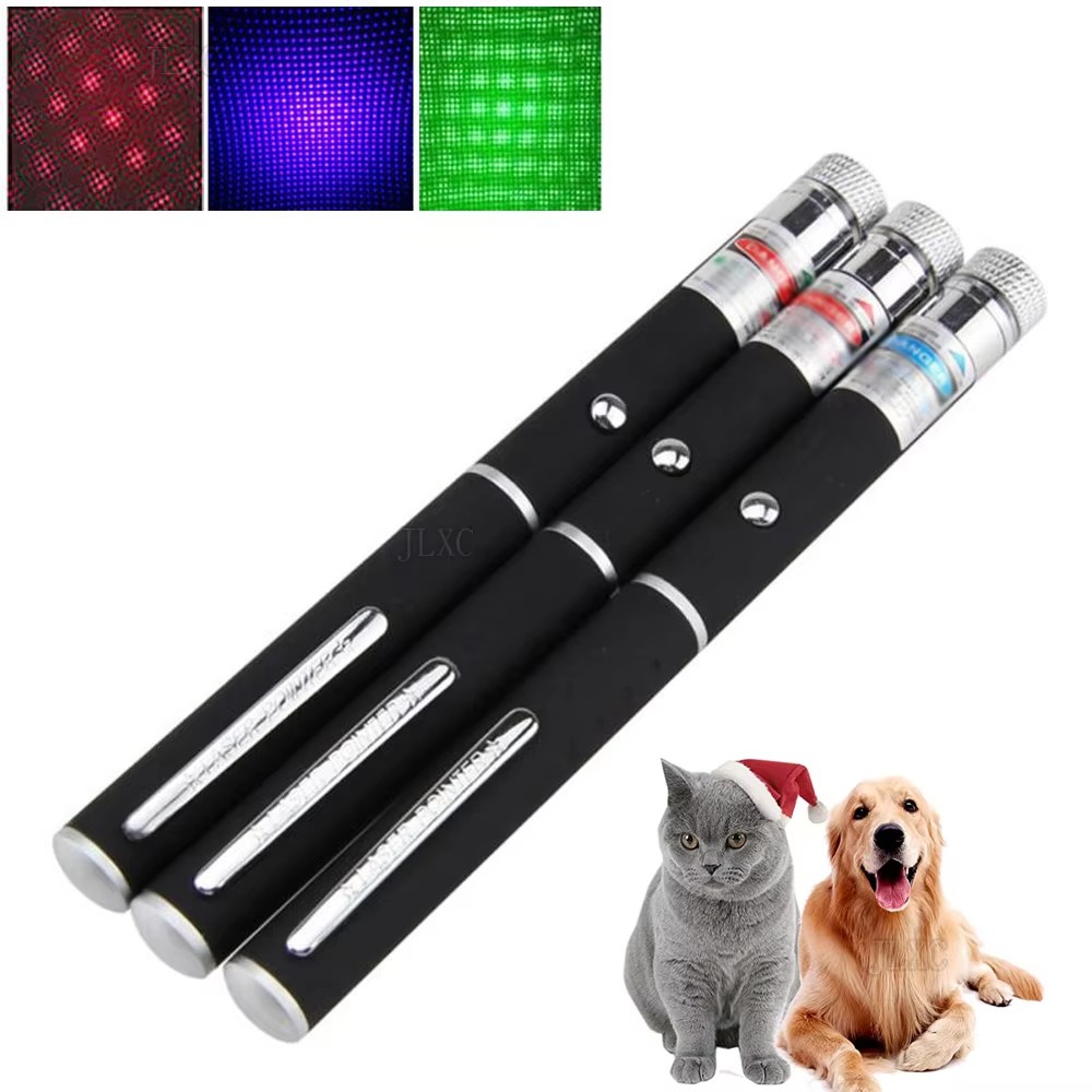 Laser Pointer Cat Toy Automatic - (배터리 미포함) 녹색 적색 레이저 포인터