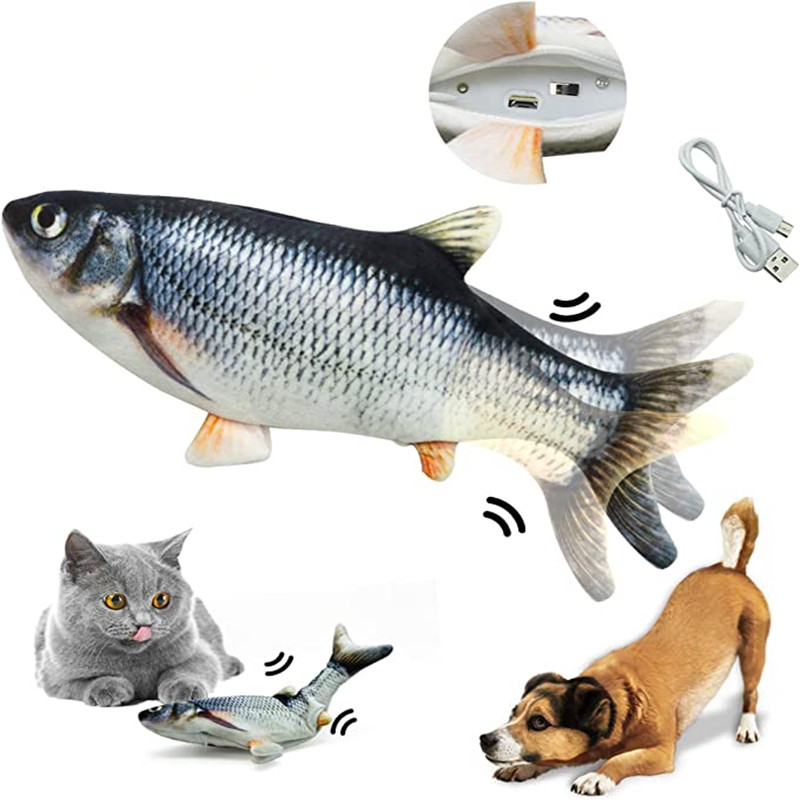 Electric Floppy Fish Dog Toy - 고양이 장난감 물고기 USB 충전식 물고기
