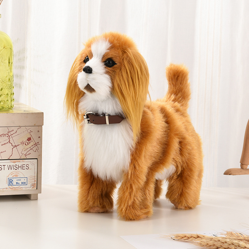 Interactive Squeaky Plush Dog Toy - 전자 봉제 개 장난감 대화 형