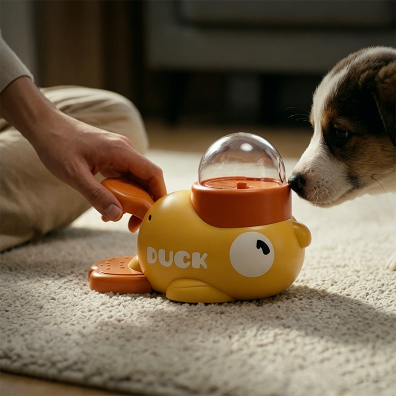 Dog Puzzle Feeder Toy - 강아지 2-in-1 인터랙티브 장난감 애완동물 자동