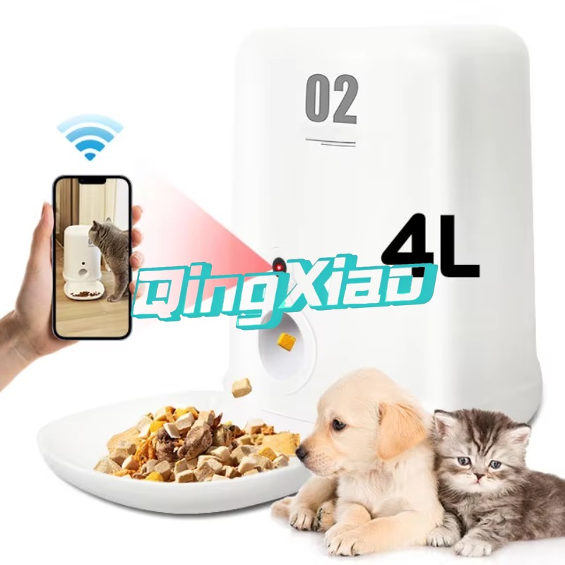 Pet Feeders - 완전 자동 스마트 4L 스테인리스 스틸