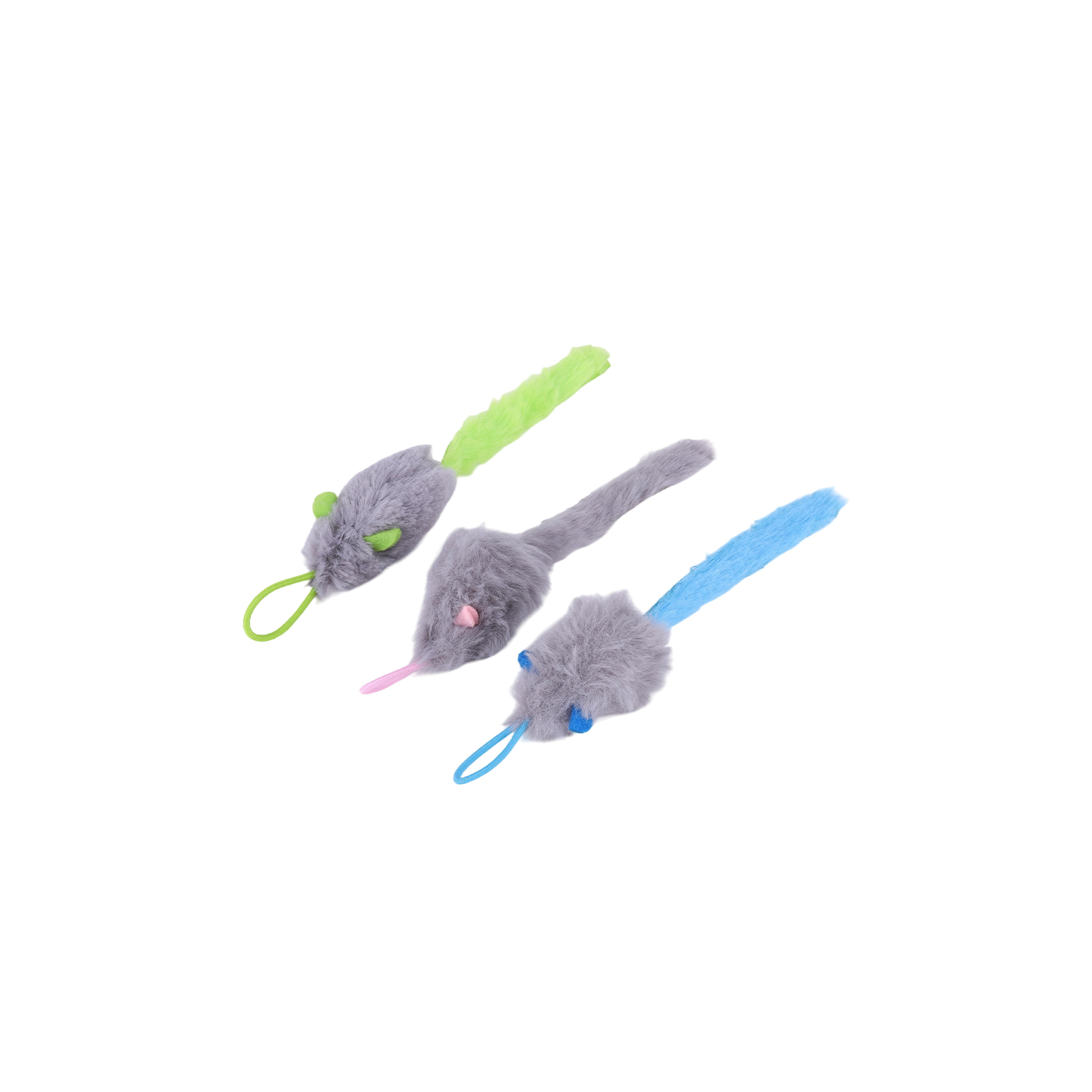 Catnip Interactive Plush Mouse - 전자식 셀프 플레이 깃털 고양이 장난감,
