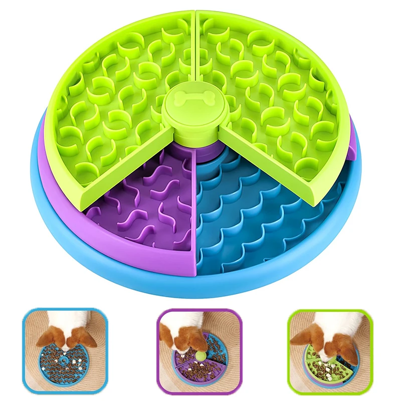 Dog Puzzle Feeder Toy - 개 퍼즐 느린 피더 대화 형
