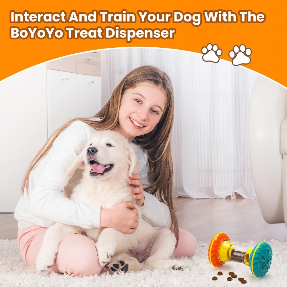 조용한 롤링 간식 배출 장난감 – 조절 가능한 퍼즐 레 - Rubber Treat Dispensing Dog Toy 리뷰 및 가격