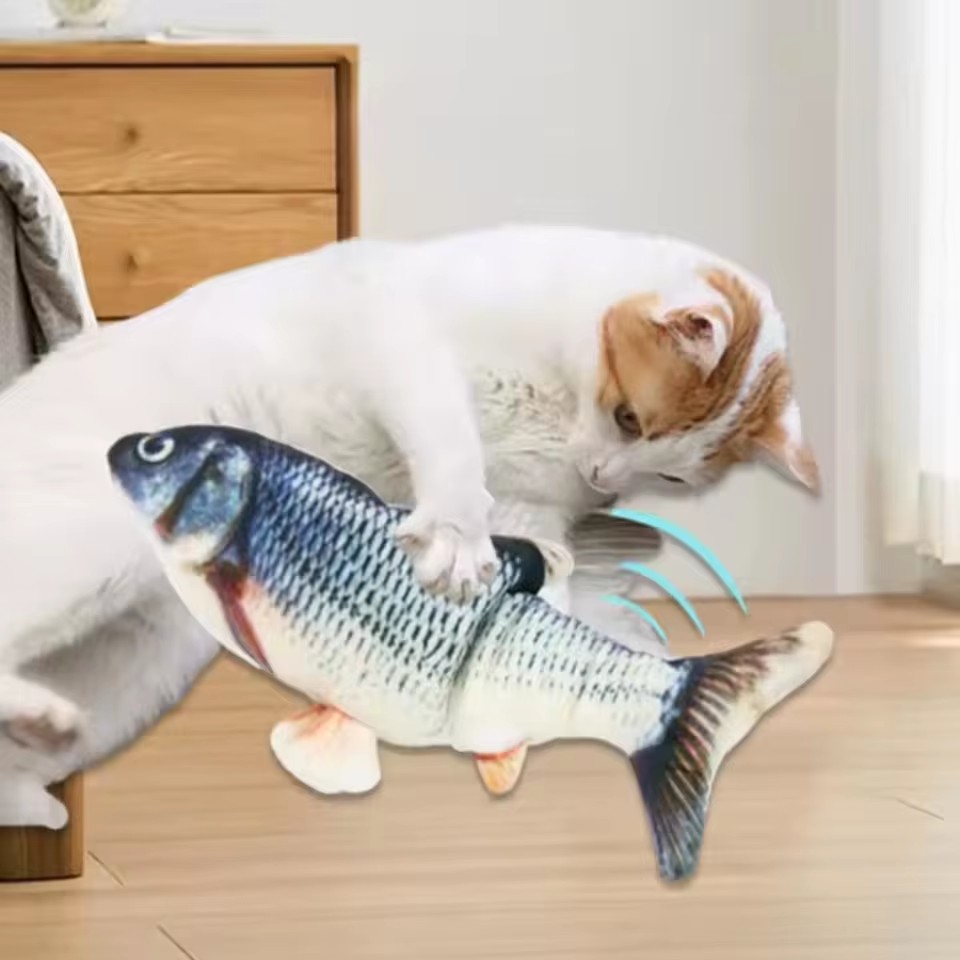 고양이 강아지 장난감 물고기 USB 충전 전동 플로피  - Electric Floppy Fish Dog Toy 리뷰 및 가격