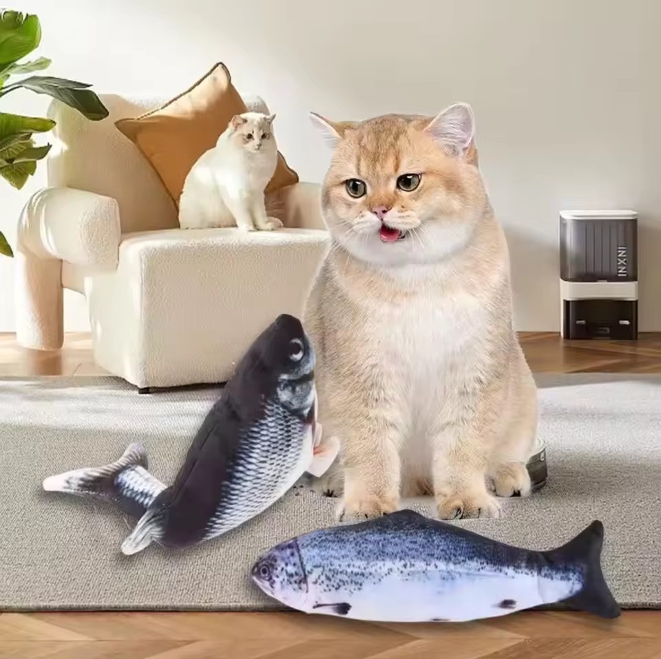 고양이 강아지 장난감 물고기 USB 충전 전동 플로피  - Electric Floppy Fish Dog Toy 리뷰 및 가격