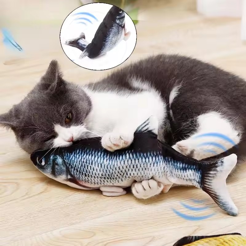 고양이 강아지 장난감 물고기 USB 충전 전동 플로피  - Electric Floppy Fish Dog Toy 리뷰 및 가격