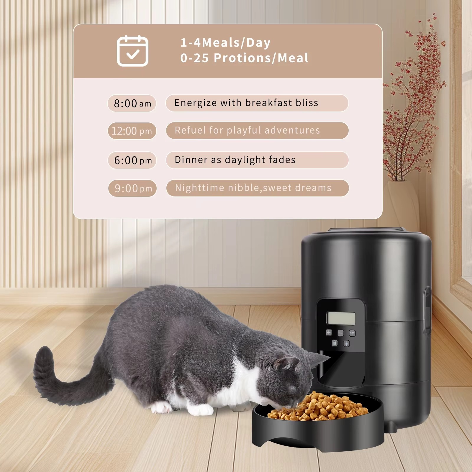 2L 앱 제어 자동 애완동물 급식기 버튼형 자동 고양이 - Pet Feeders 리뷰 및 가격