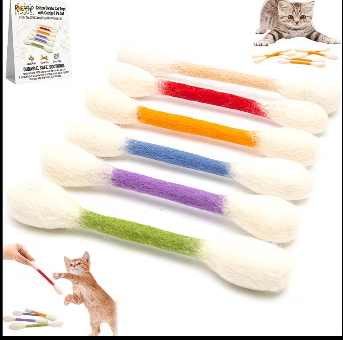 6 in 1 고양이 장난감 세트, 캣닙 장난감, 고양이 - Catnip Interactive Plush Mouse 리뷰 및 가격