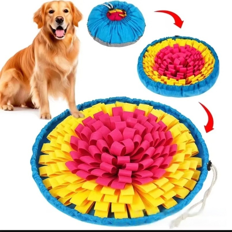 새로운 애완 동물 스니핑 패드 꽃 모양의 느린 음식 패 - Snuffle Mat For Dogs 리뷰 및 가격
