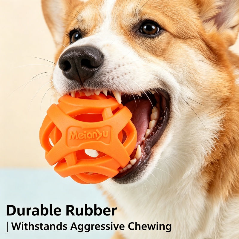 깨지지 않는 강아지 씹는 공, 치아가 나는 강아지를 위 - Indestructible Dog Chew Toy 리뷰 및 가격