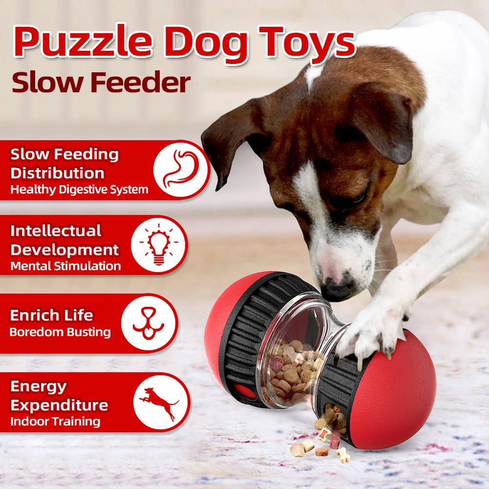 강아지 장난감 & 조절 가능한 슬로우 피더 볼 - 강아 - Dog Puzzle Feeder Toy 리뷰 및 가격