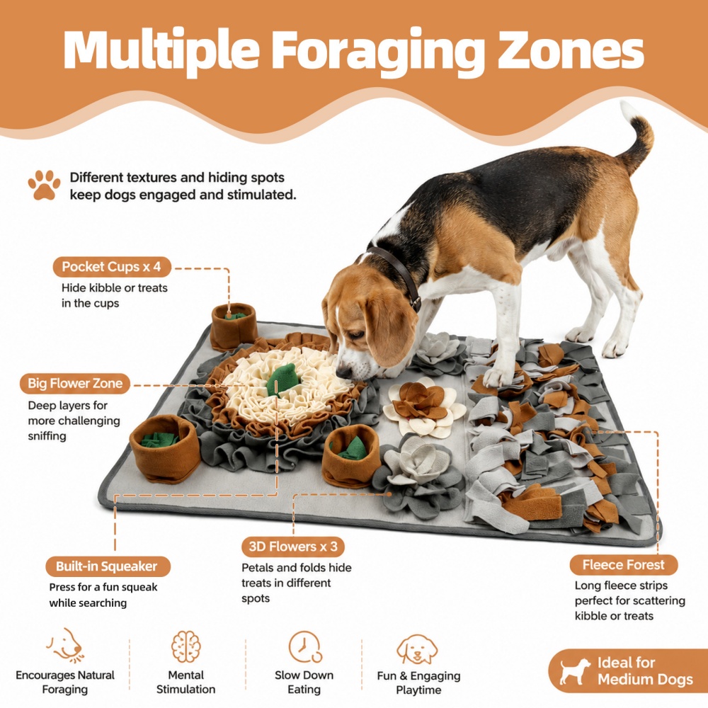 다층 음식 숨김 디자인 반려동물 향기 훈련 매트 부드러 - Snuffle Mat For Dogs 리뷰 및 가격