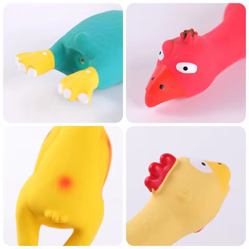 귀여운 강아지 삑삑이 장난감 라텍스 닭 모양 내구성 있 - Interactive Squeaky Plush Dog Toy 리뷰 및 가격