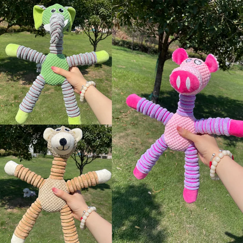큰 강아지를 위한 튼튼한 삑삑이 장난감, 부드러운 플러 - Indestructible Dog Chew Toy 리뷰 및 가격