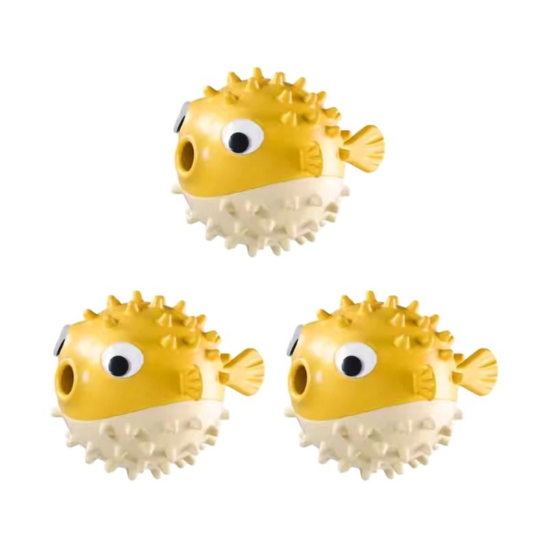 물고기 모양 씹는 놀이 치료 디스펜서가 포함된 Y1UD - Rubber Treat Dispensing Dog Toy 리뷰 및 가격