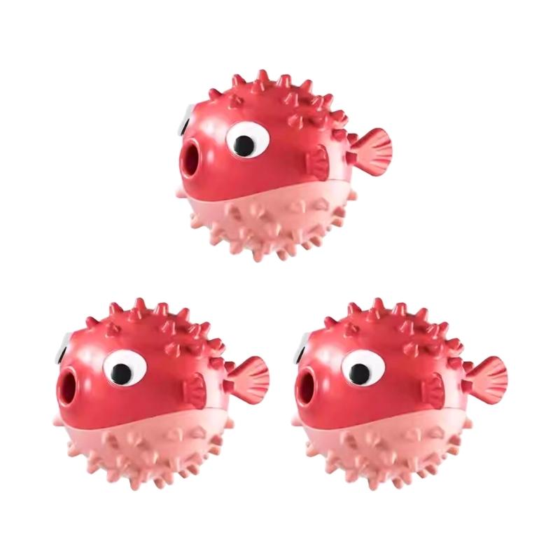 물고기 모양 씹는 놀이 치료 디스펜서가 포함된 Y1UD - Rubber Treat Dispensing Dog Toy 리뷰 및 가격