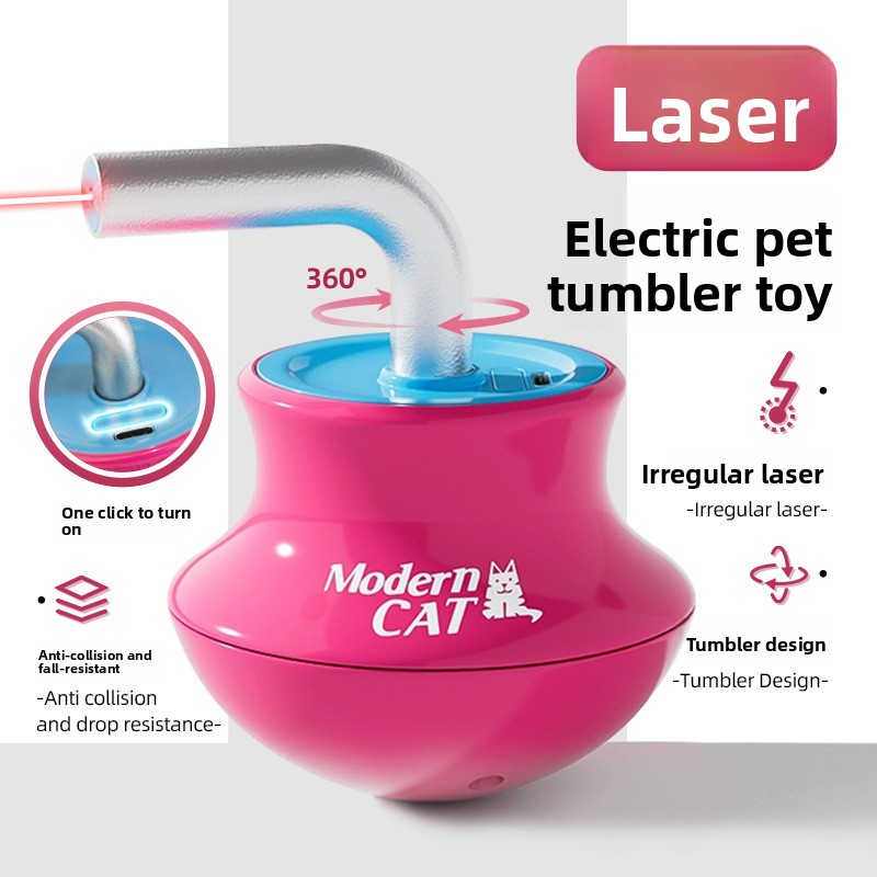 자동 고양이 장난감: 인터랙티브 깃털 막대, 레이저 포 - Laser Pointer Cat Toy Automatic 리뷰 및 가격