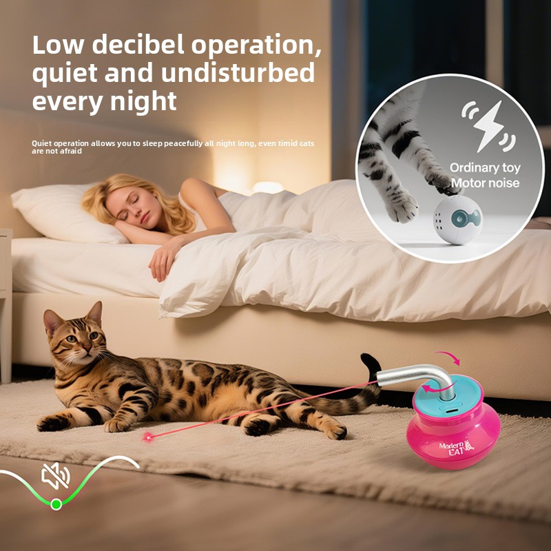 자동 고양이 장난감: 인터랙티브 깃털 막대, 레이저 포 - Laser Pointer Cat Toy Automatic 리뷰 및 가격