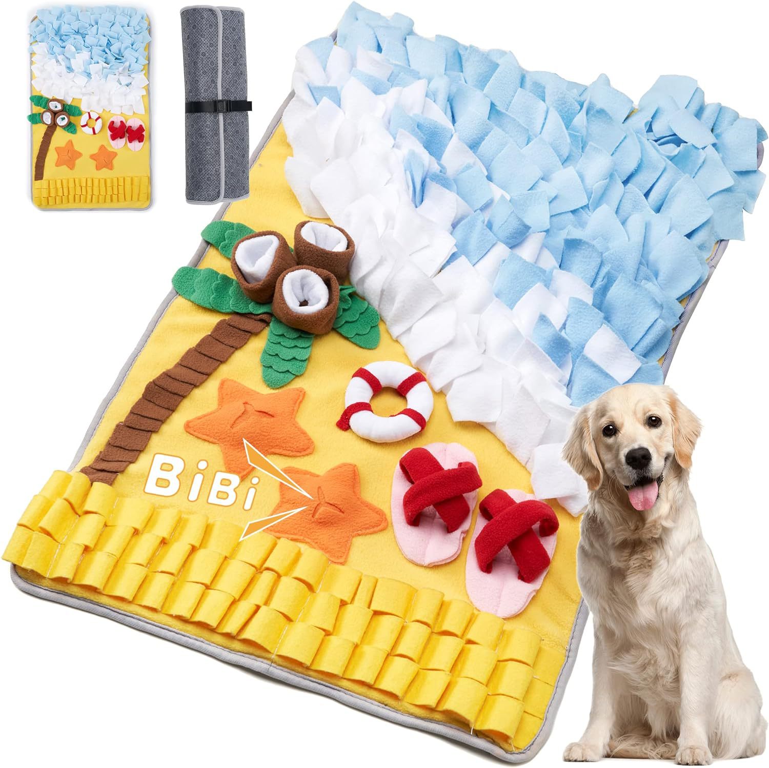 새로운 애완동물 노즈워크 매트, 강아지 훈련용 은폐 간 - Snuffle Mat For Dogs 리뷰 및 가격