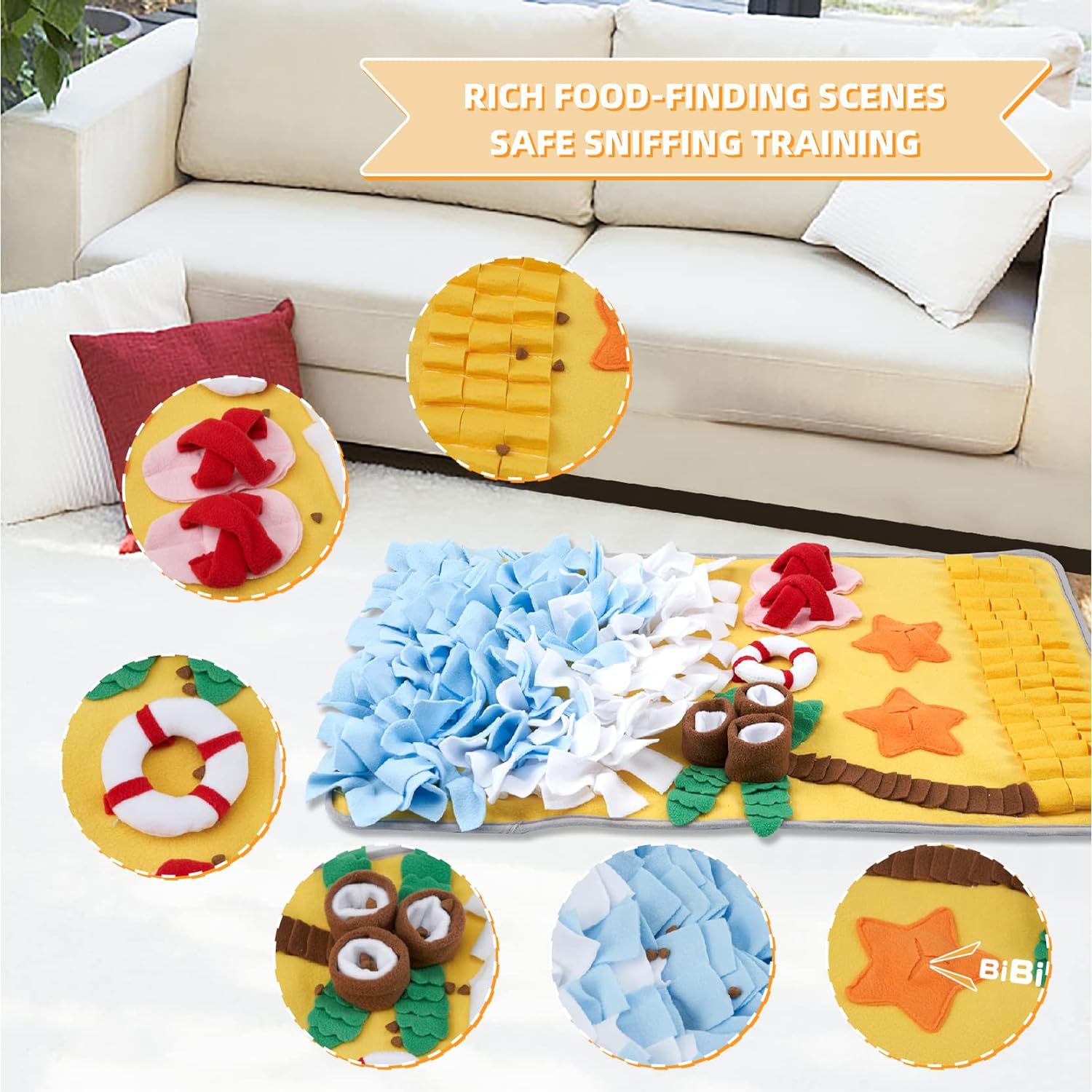 새로운 애완동물 노즈워크 매트, 강아지 훈련용 은폐 간 - Snuffle Mat For Dogs 리뷰 및 가격
