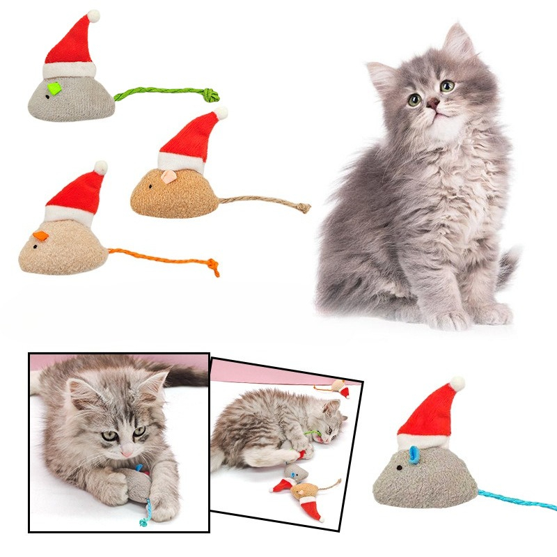 5pcs 고양이 푸시 씹는 장난감 고양이 잔디 크리스마 - Catnip Interactive Plush Mouse 리뷰 및 가격