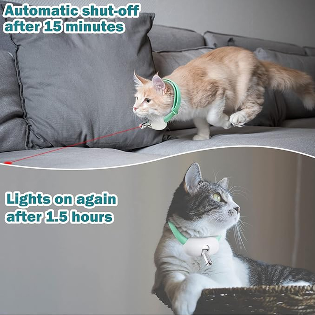 고양이용 레이저 포인터 목걸이 - 착용 가능한 자동 고 - Laser Pointer Cat Toy Automatic 리뷰 및 가격