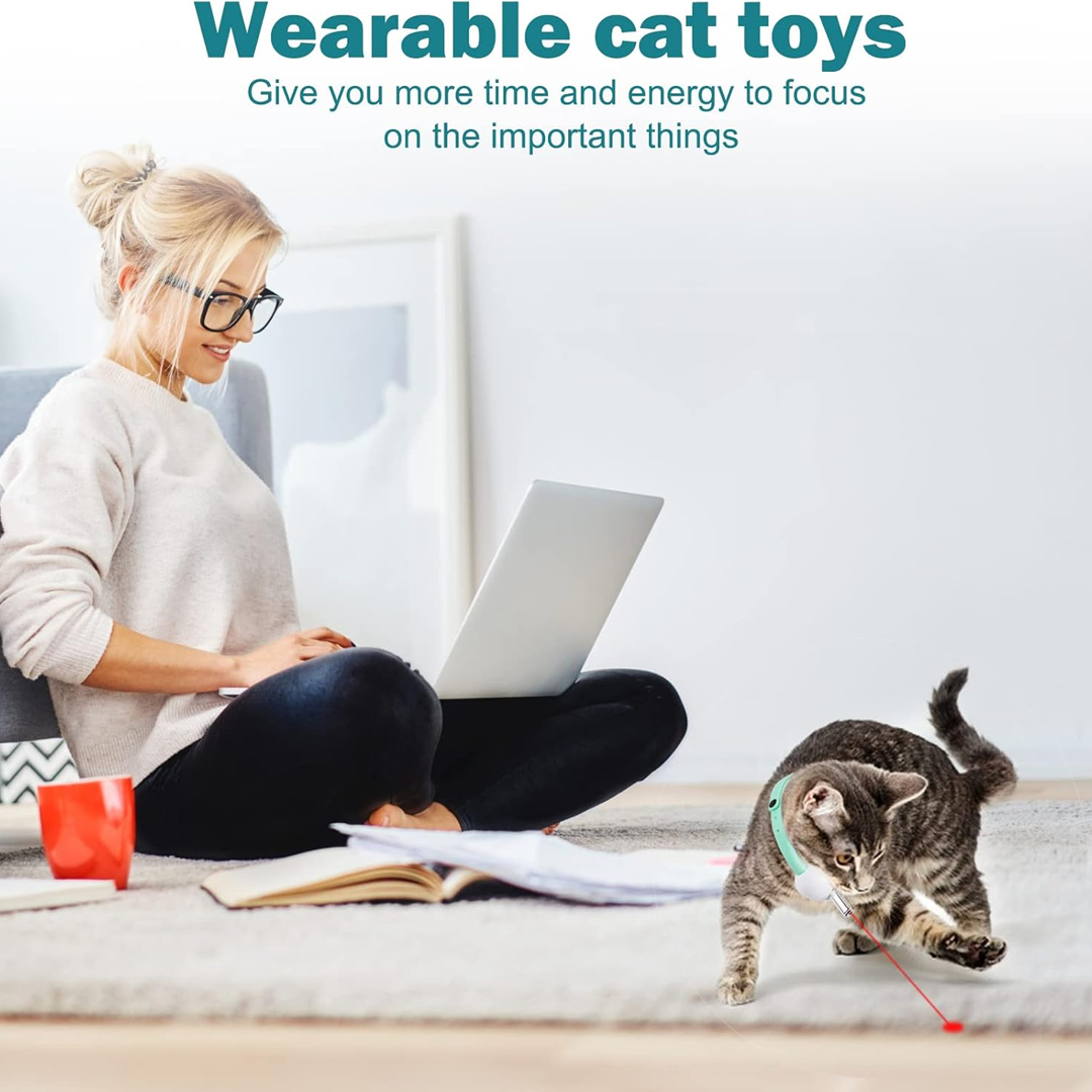 고양이용 레이저 포인터 목걸이 - 착용 가능한 자동 고 - Laser Pointer Cat Toy Automatic 리뷰 및 가격