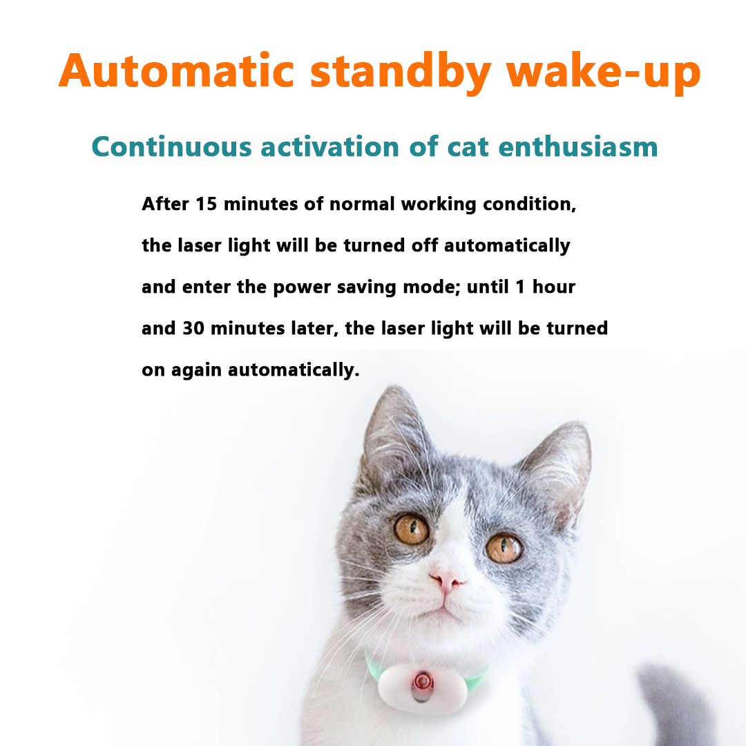 고양이용 레이저 포인터 목걸이 - 착용 가능한 자동 고 - Laser Pointer Cat Toy Automatic 리뷰 및 가격