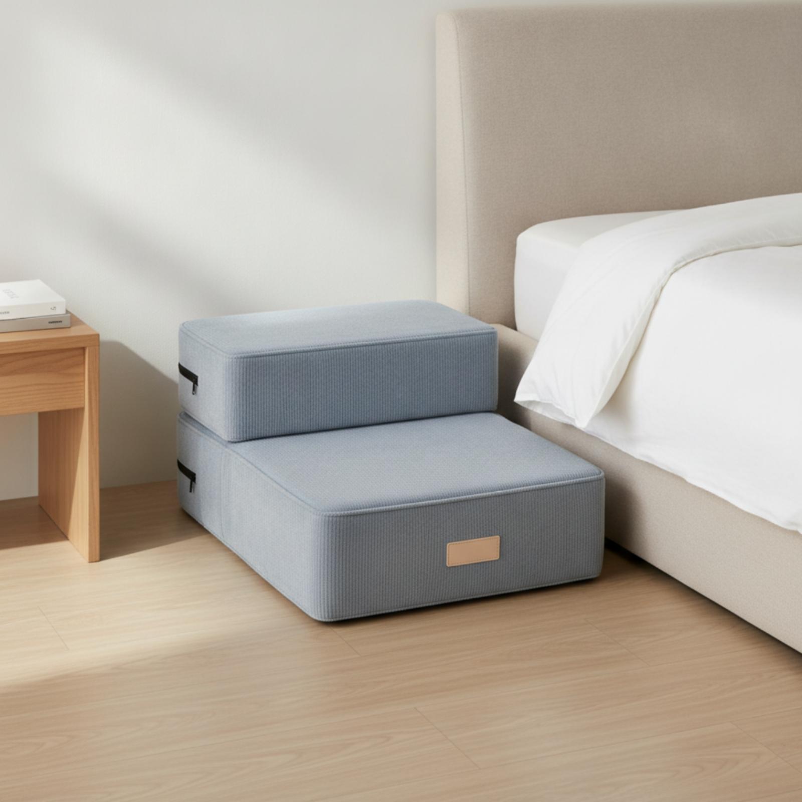침대용 강아지 계단 경사로, 쿠션 폼 계단 포함, 소형 - Pet Beds 리뷰 및 가격