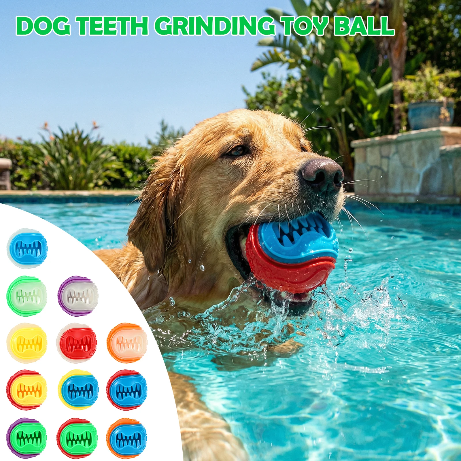 6개입 인터랙티브 강아지 사료 공 고무 놀이 씹는 공  - Rubber Treat Dispensing Dog Toy 리뷰 및 가격