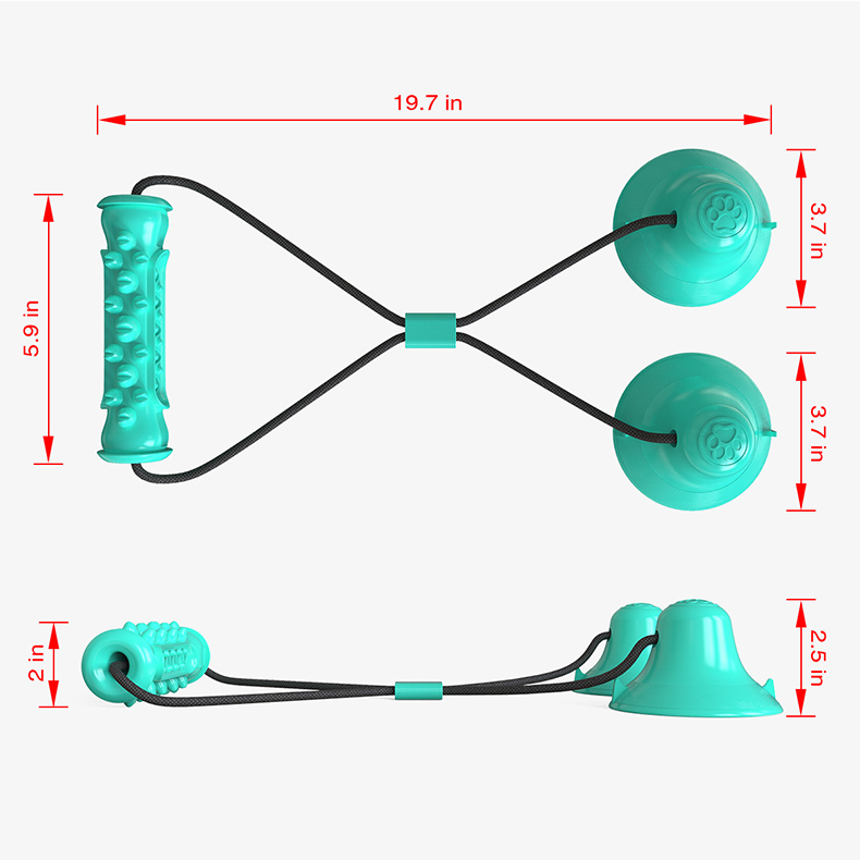 이중 흡착판 강아지 씹는 놀이용 로프 장난감, 파괴 불 - Dog Rope Toy Aggressive Chewers 리뷰 및 가격