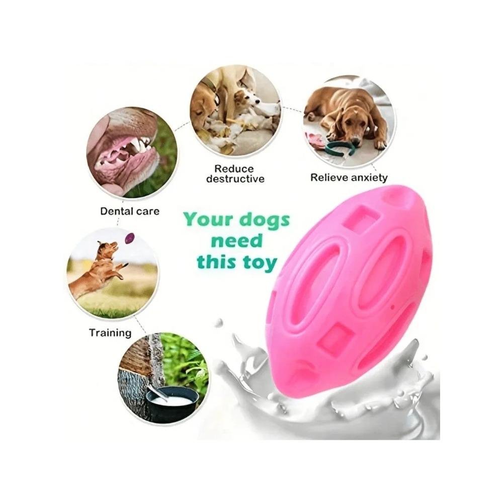 1개입 파괴 불가능한 삑삑이 럭비공 강아지 씹는 장난감 - Interactive Squeaky Plush Dog Toy 리뷰 및 가격