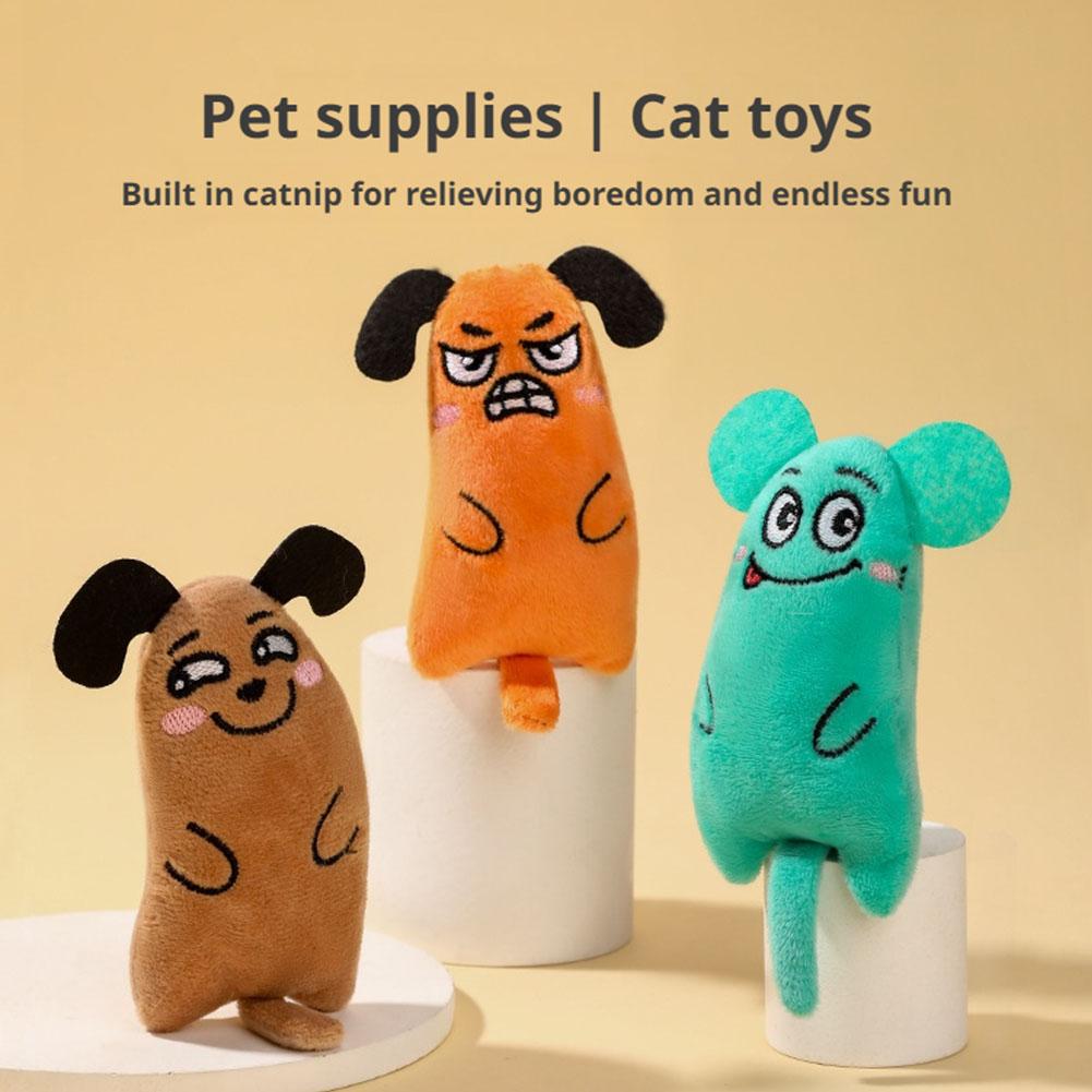 만화 표정 고양이 장난감 플러시 애완용품 내장 캣닢 부 - Catnip Interactive Plush Mouse 리뷰 및 가격