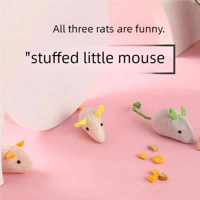 Catnip Mice 고양이 장난감 블루 그레이 핑크  - Catnip Interactive Plush Mouse 리뷰 및 가격
