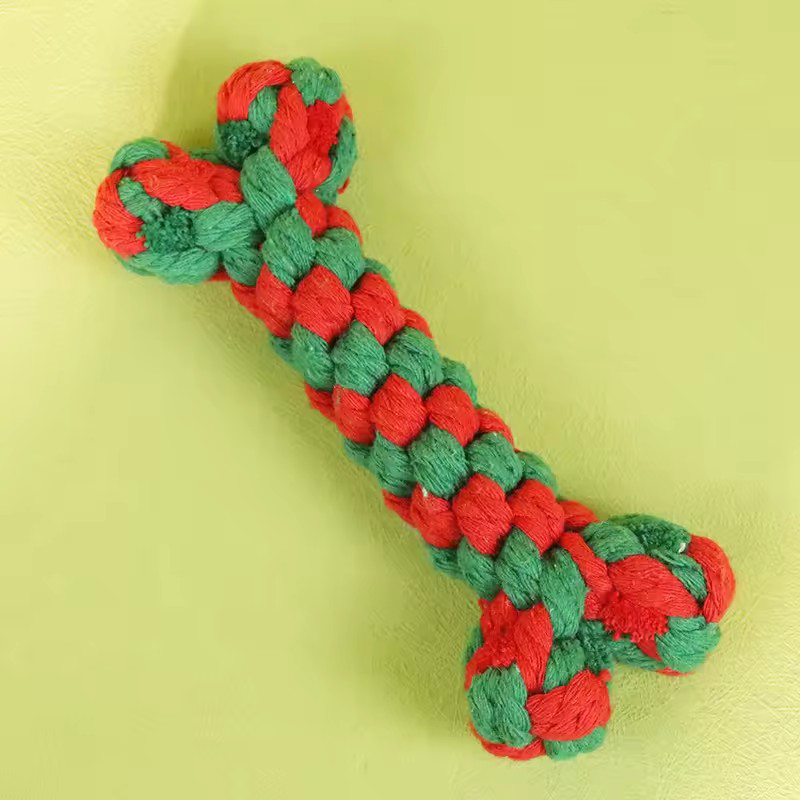 씹기 힘든 애완동물 씹는 장난감 면 로프 인터랙티브 뼈 - Teeth Cleaning Dog Chew Bone 리뷰 및 가격