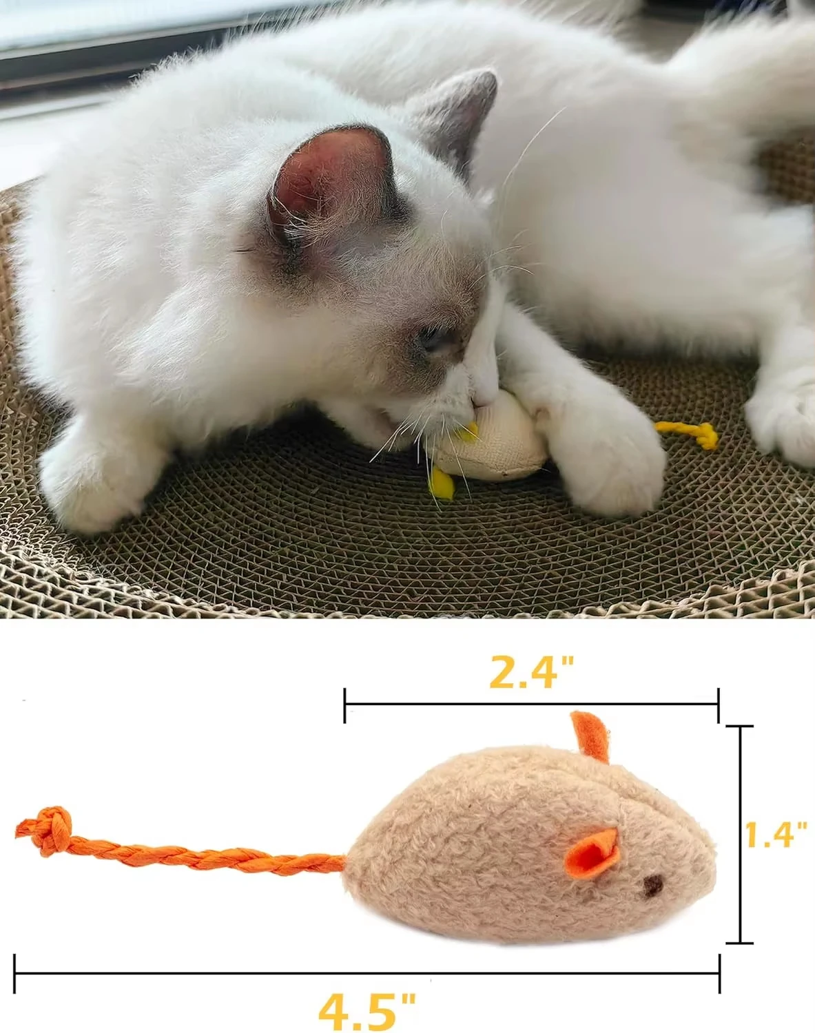 5개입 딸랑이 고양이 쥐 장난감, 고양이 민트가 들어있 - Catnip Interactive Plush Mouse 리뷰 및 가격