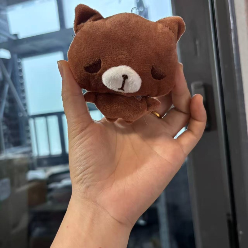 사랑스러운 갈색 곰과 작은 검은 고양이 봉제 인형 펜던 - Cat Toys 리뷰 및 가격