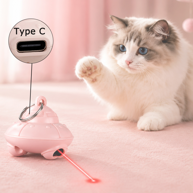 USB 충전식 전기 고양이 레이저 장난감 포인터 고양이 - Laser Pointer Cat Toy Automatic 리뷰 및 가격