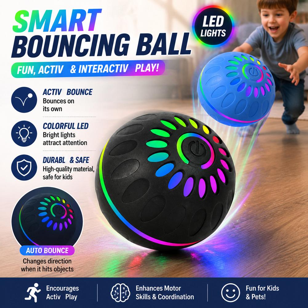 스마트 자동 롤링 강아지 공 LED 조명 인터랙티브 애 - Automatic Moving Dog Ball 리뷰 및 가격