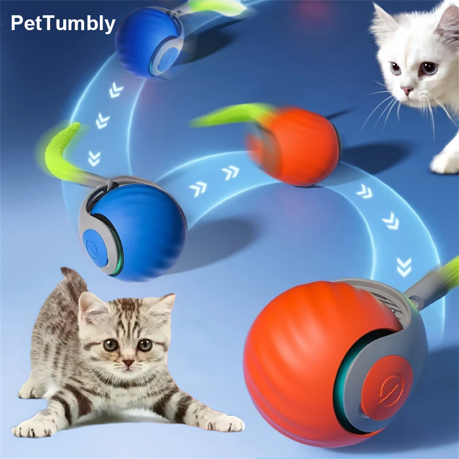 인터랙티브 고양이 장난감 공 자동 롤링 애완동물 장난감 - Automatic Moving Dog Ball 리뷰 및 가격